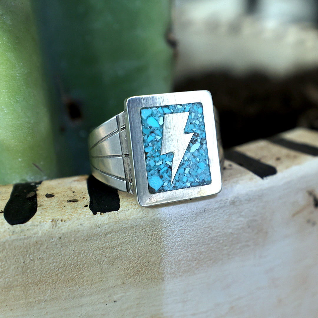 Bolt - Turquoise Infill Ring