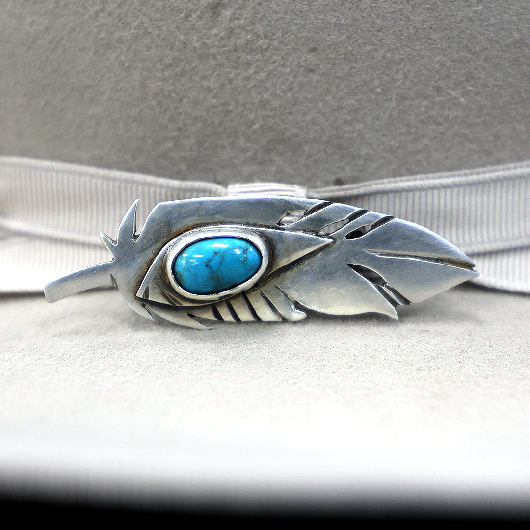 Pioro Hat Pin - Sterling Silver & Hubei Turquoise