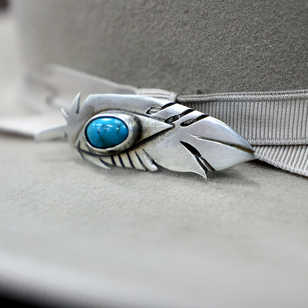 Pioro Hat Pin - Sterling Silver & Hubei Turquoise