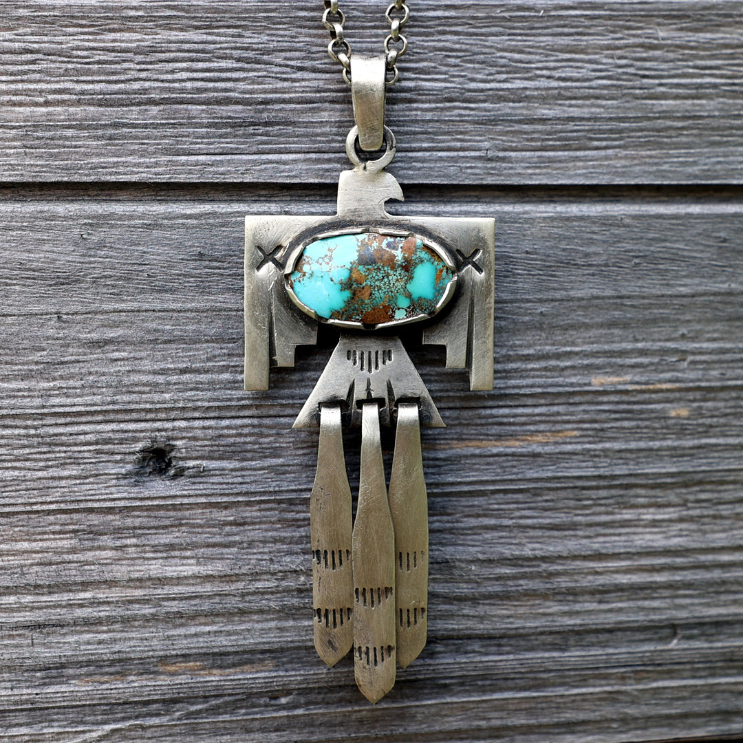 Hanging Eagle Pendant & Chain