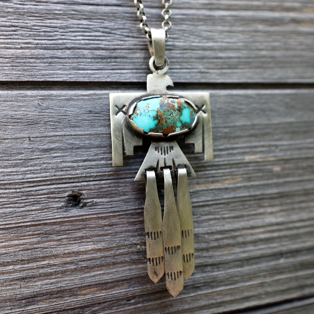 Hanging Eagle Pendant & Chain