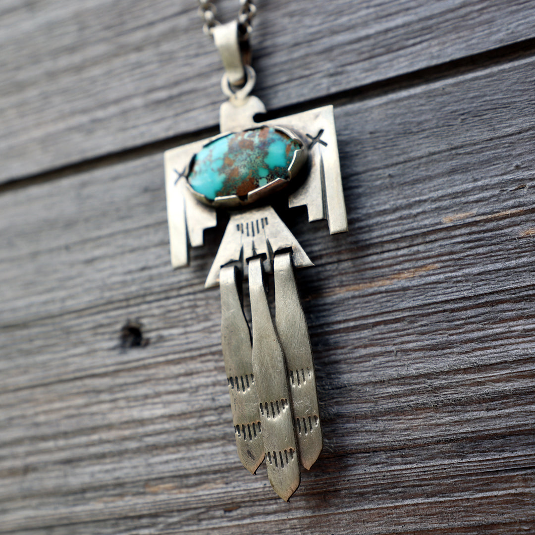 Hanging Eagle Pendant & Chain
