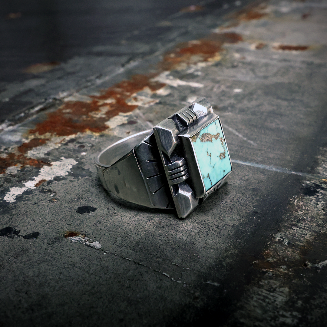 Torres Ring - Sterling Silver & Natural Turquoise