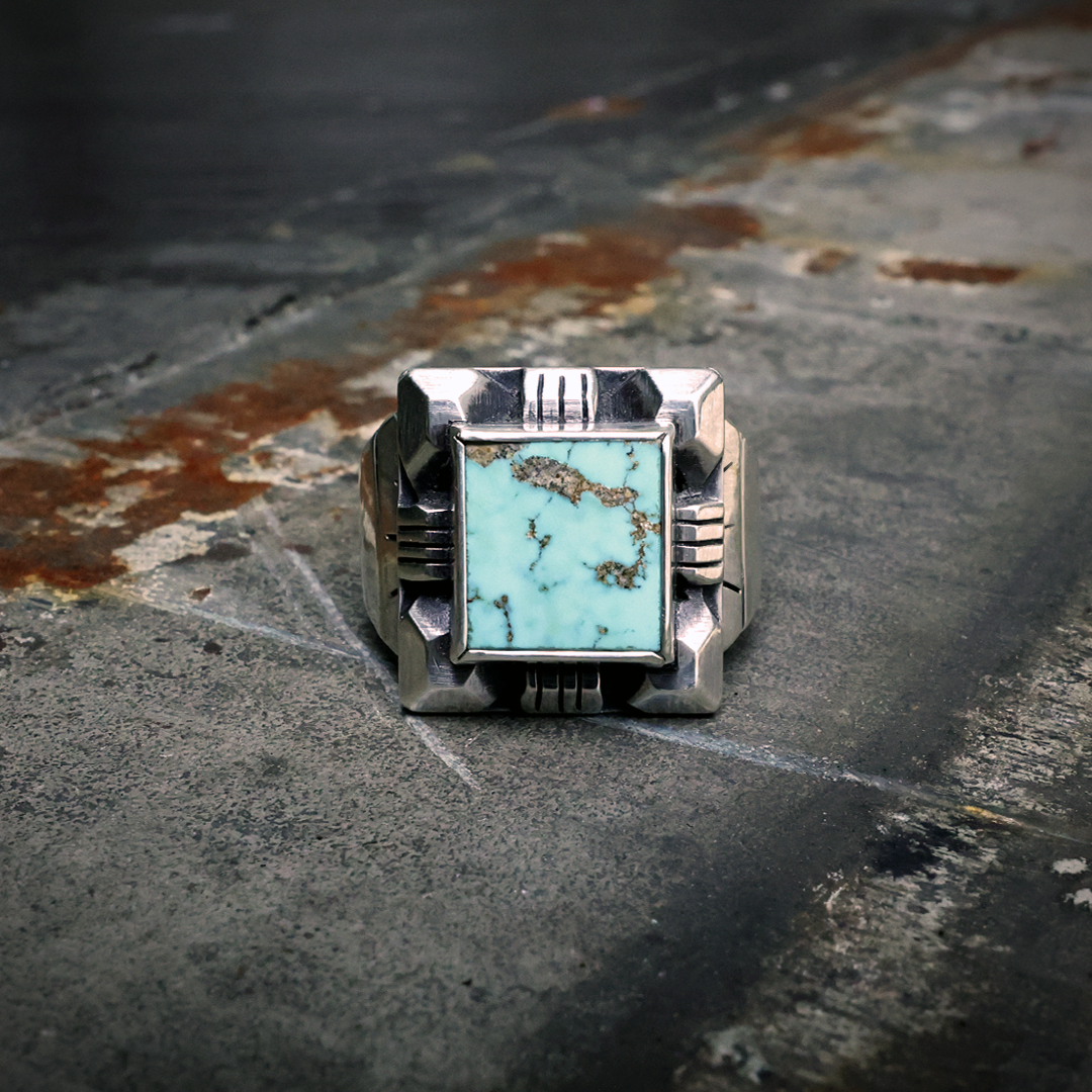 Torres Ring - Sterling Silver & Natural Turquoise